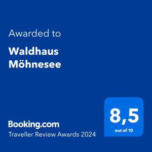 Waldhaus Möhnesee Booking.com Award